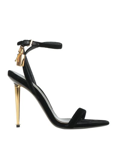 Tom Ford Padlock 85 Naked Pointy Sandals In Calf Leather In Black
