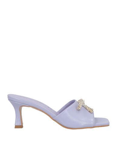 Pregunta Woman Sandals Lilac Size 8 Textile Fibers In Purple