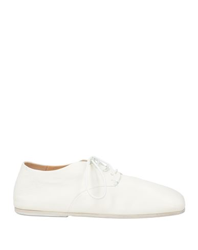 Marsèll Woman Lace-up Shoes White Size 8 Leather In White