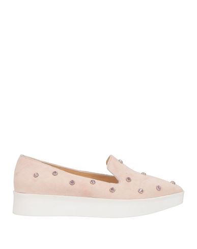 Apepazza Woman Loafers Blush Size 8 Leather In Beige