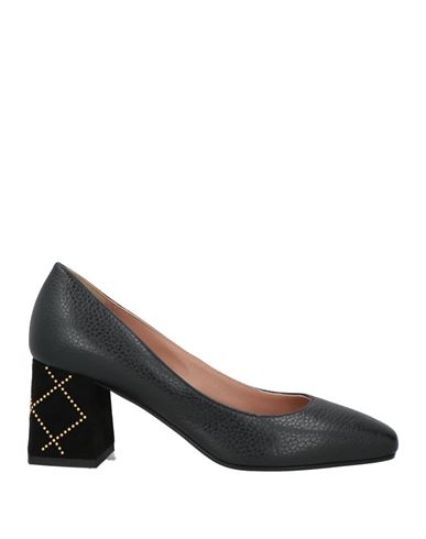 Pollini Woman Pumps Black Size 8 Calfskin In Black