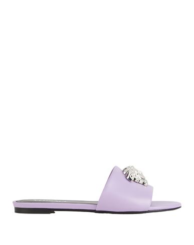 Versace Woman Sandals Light Purple Size 7 Calfskin In Purple