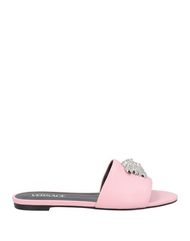 Versace Woman Sandals Light Pink Size 6 Calfskin In Pink