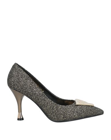 Emanuélle Vee Emanuelle Vee Gold Heels In Yellow