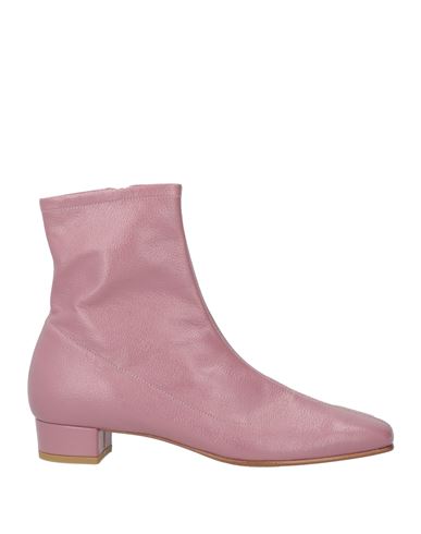 Shop By Far Woman Ankle Boots Antique Rose Size 7 Leather In Pink