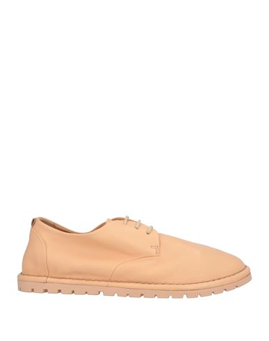 Marsèll Woman Lace-up Shoes Apricot Size 10 Calfskin In Orange