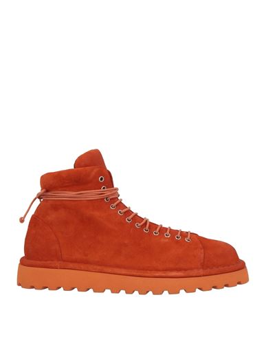 Marsèll Woman Ankle Boots Orange Size 8 Leather In Red
