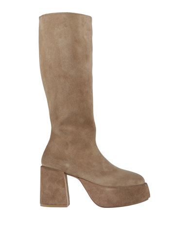 Marsèll Suede Platform 100mm Boots In Beige