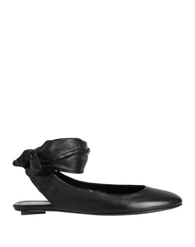 Attico Cloe Flat Ballerinas In Black