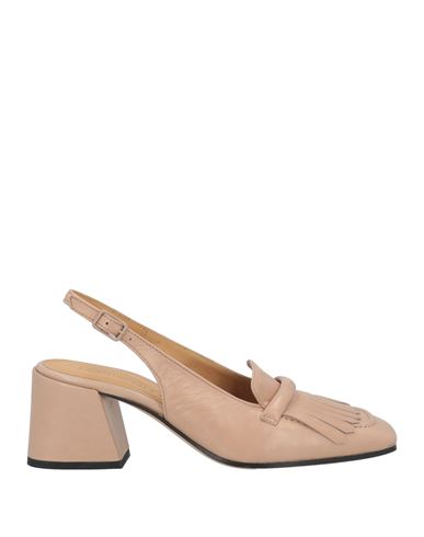 Pomme D'or Woman Pumps Blush Size 11 Leather In Beige