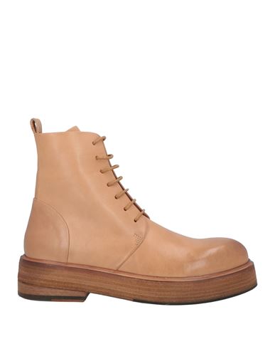 Marsèll Woman Ankle Boots Camel Size 6 Calfskin In Beige