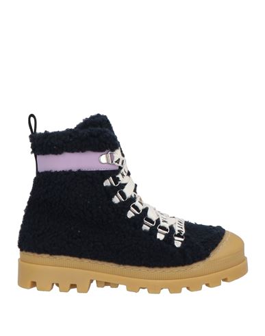 Marni Toddler Girl Ankle Boots Midnight Blue Size 10c Textile Fibers, Leather In Blue