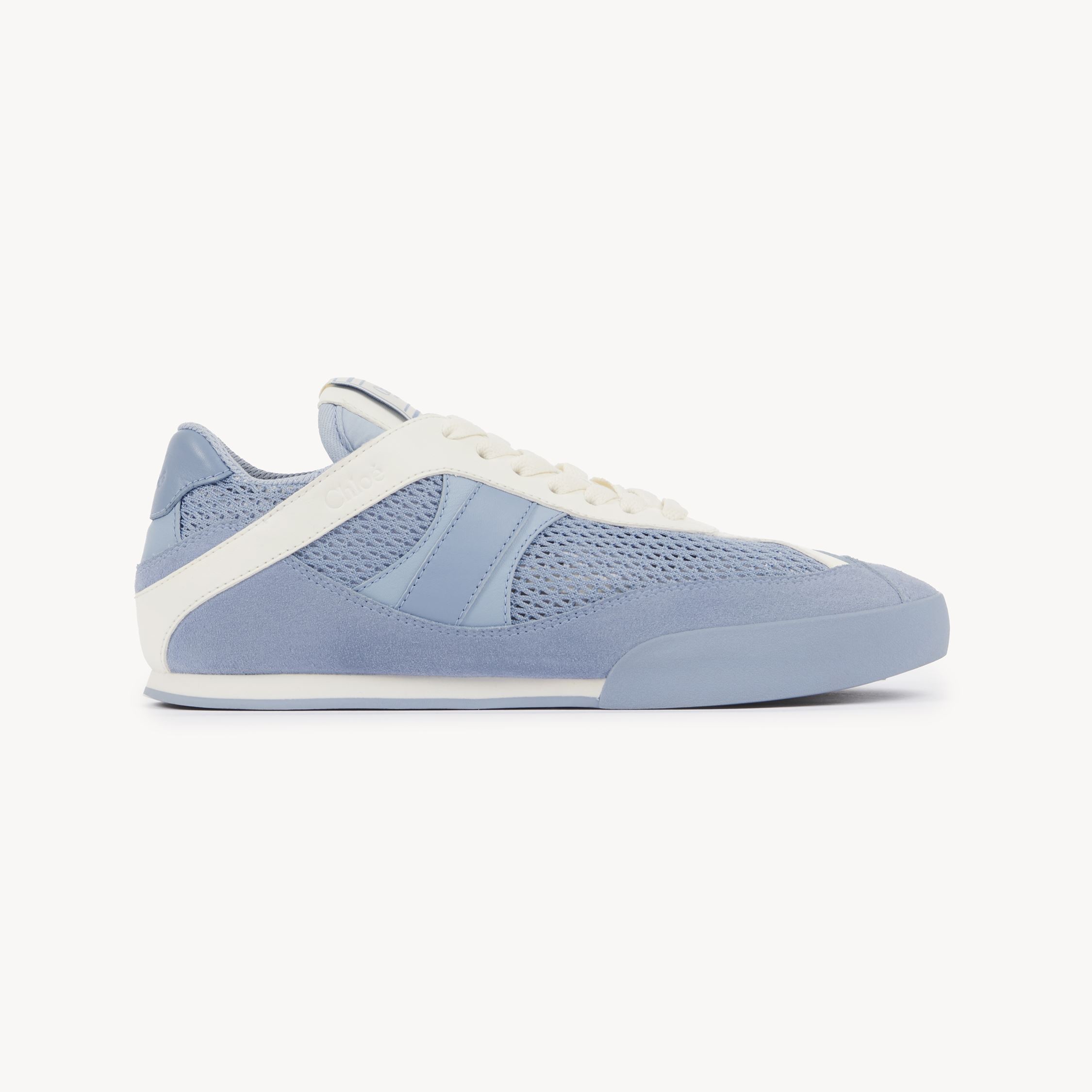 Chloé Chloe Kick Panelled Mesh Sneakers In Blue