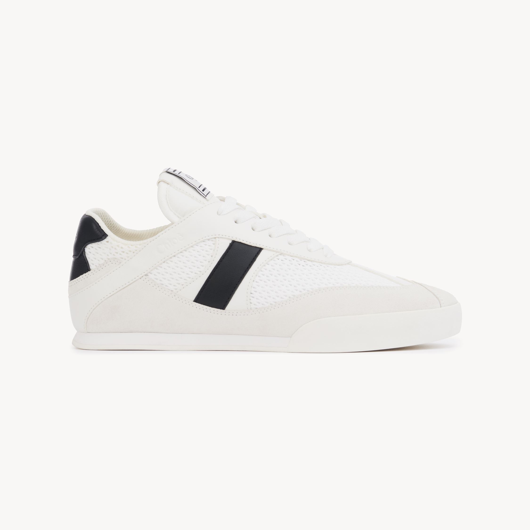 Chloé Baskets  Kick Femme Blanc Taille 39 100% Cuir De Veau, Polyester, Nylon In White