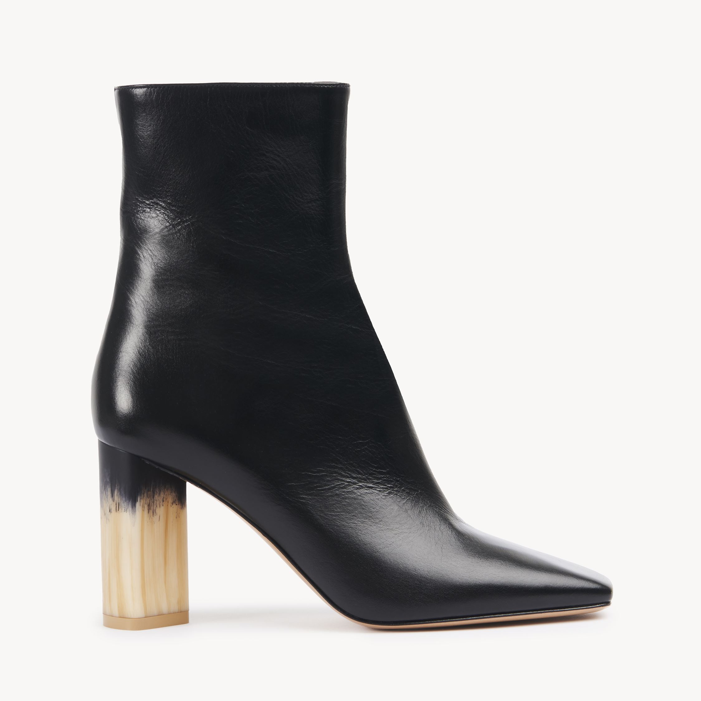 Chloé Bottines À Talon Georgia Femme Noir Taille 38 100% Cuir D'agneau In Black
