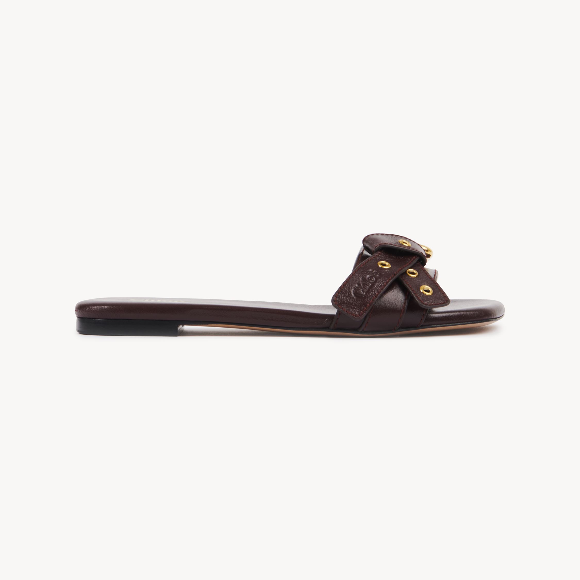 Chloé Mules Mae Femme Rouge Taille 37 100% Cuir De Veau In Red