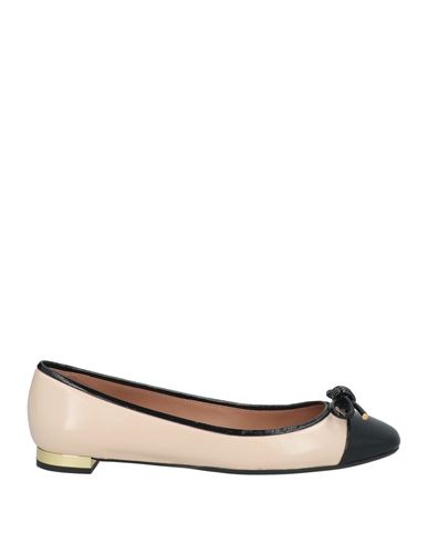 Aquazzura Parisina Leather Ballerina Shoes In Beige