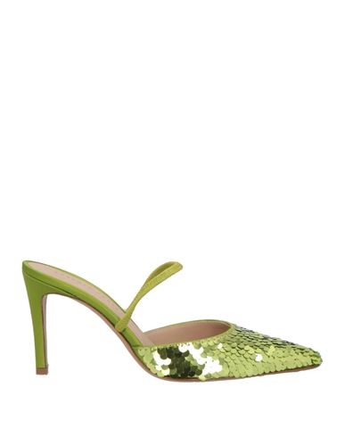 ROBERTO FESTA ROBERTO FESTA WOMAN MULES & CLOGS LIME GREEN SIZE 8 TEXTILE FIBERS 