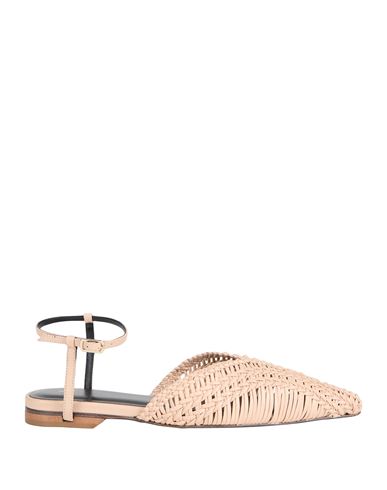 Patrizia Pepe Slipper Mit Webmuster In Beige