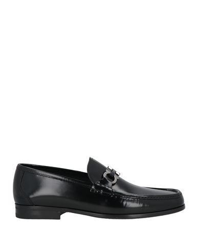 Ferragamo Man Loafers Black Size 7.5 Calfskin In Black
