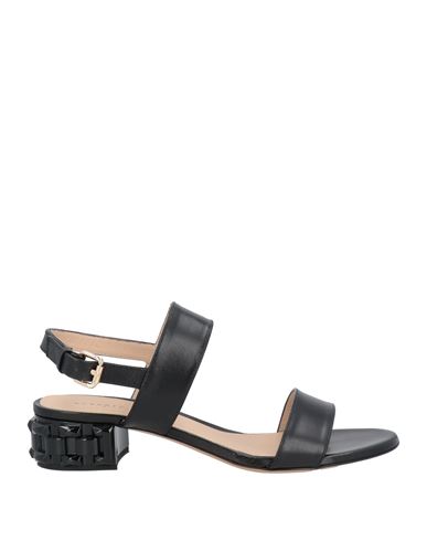 ROBERTO FESTA ROBERTO FESTA WOMAN SANDALS BLACK SIZE 11 LEATHER 