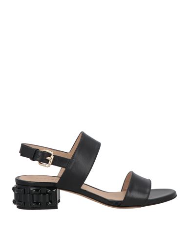 ROBERTO FESTA ROBERTO FESTA WOMAN SANDALS BLACK SIZE 7.5 LEATHER 