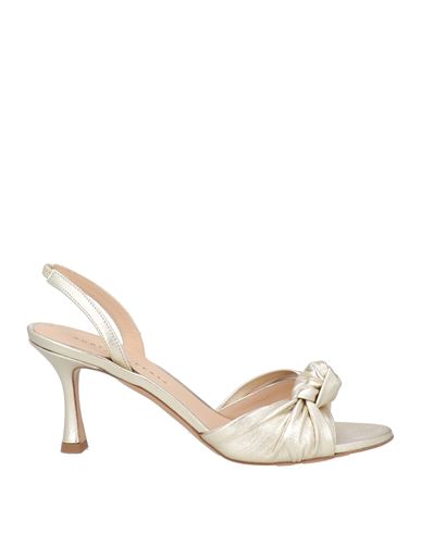 ROBERTO FESTA ROBERTO FESTA WOMAN SANDALS PLATINUM SIZE 8 LEATHER 