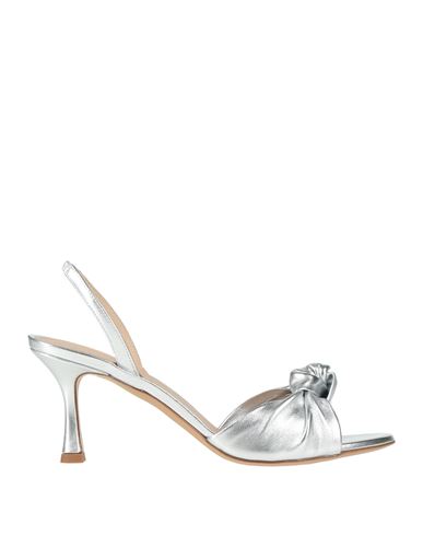 ROBERTO FESTA ROBERTO FESTA WOMAN SANDALS SILVER SIZE 7.5 LEATHER 