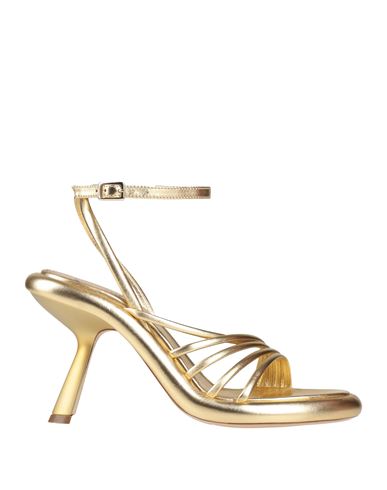 Shop Vic Matie Vic Matiē Woman Sandals Gold Size 8 Leather