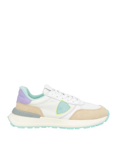 PHILIPPE MODEL PHILIPPE MODEL WOMAN SNEAKERS SAND SIZE 10 LEATHER, TEXTILE FIBERS 