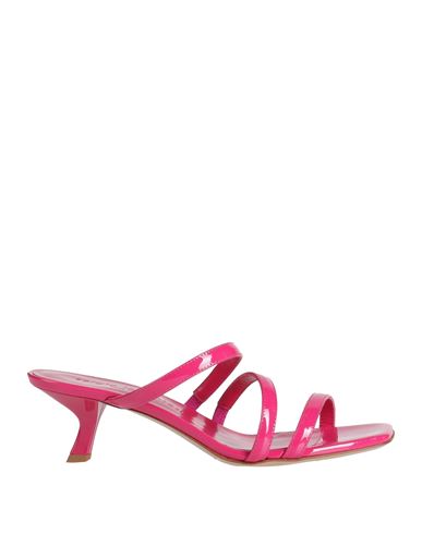 Sergio Levantesi Woman Sandals Fuchsia Size 7 Leather In Pink