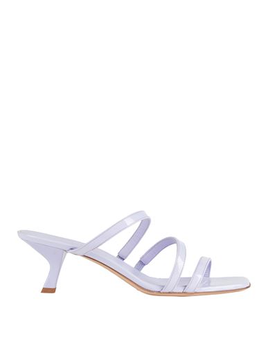 Sergio Levantesi Woman Sandals Lilac Size 7 Leather In Purple