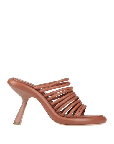 VIC MATIE VIC MATIĒ WOMAN SANDALS TAN SIZE 8 LEATHER 
