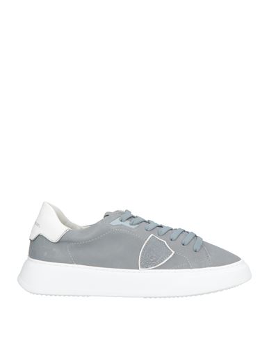 Philippe Model Man Sneakers Grey Size 7 Leather, Textile Fibers
