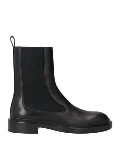 Jil Sander Black Boots With Elastic Side Pannels In Leather Woman In Black