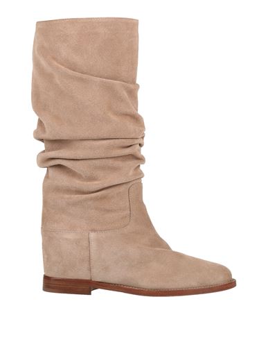 Via Roma 15 Woman Boot Taupe Size 8 Leather