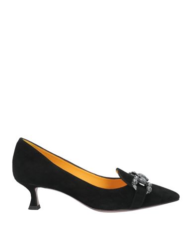 Mara Bini Woman Loafers Black Size 6 Leather
