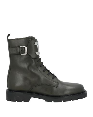 Carmens Woman Ankle Boots Military Green Size 8 Leather In Green