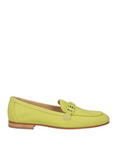 Baldinini Woman Loafers Lime Green Size 6.5 Calfskin In Green