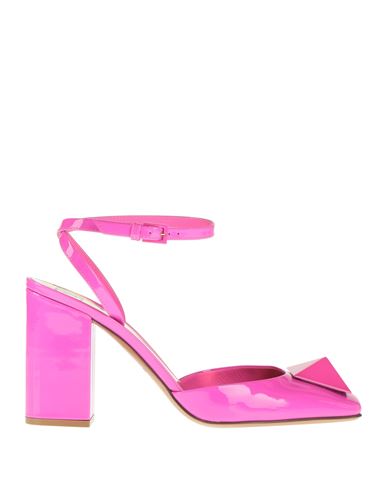 Valentino Garavani Woman Pumps Fuchsia Size 7 Leather