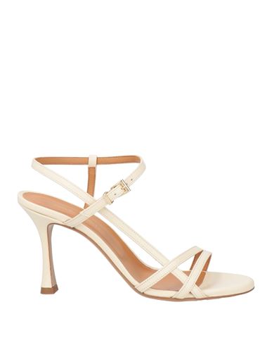 Guglielmo Rotta Woman Sandals Cream Size 6.5 Leather In White