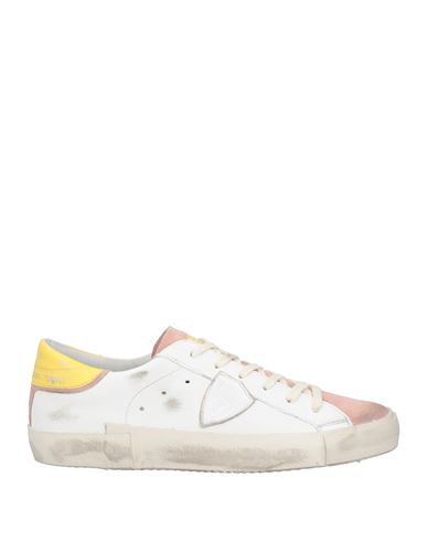 Philippe Model Woman Sneakers Pink Size 8 Leather In Multi