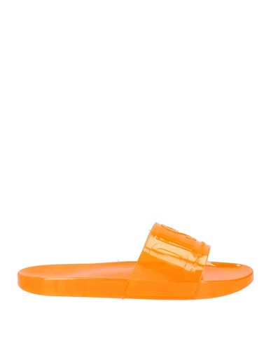 Diesel Woman Sandals Orange Size 7.5 Pvc - Polyvinyl Chloride In Orange