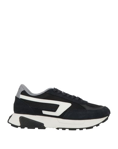 Diesel Woman Sneakers Black Size 7 Leather, Textile Fibers In Black