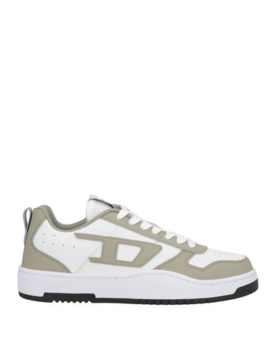 Diesel Man Sneakers Grey Size 7.5 Calfskin In Multi