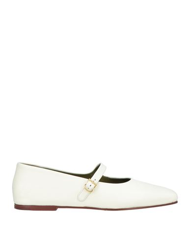Maria Luca Woman Ballet Flats Ivory Size 7 Leather