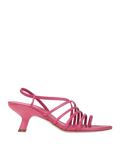 Vic Matie Vic Matiē Woman Thong Sandal Fuchsia Size 7 Leather In Pink