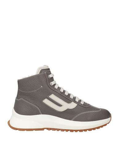Bally Man Sneakers Lead Size 9 Leather In Grey