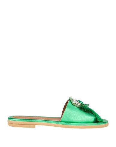 Handmade Woman Sandals Emerald Green Size 7 Leather