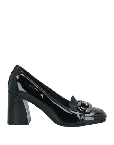 Carmens Woman Loafers Black Size 10 Leather In Black
